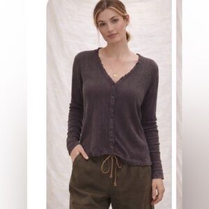 Anthropologie Saturday Sunday grey Henley